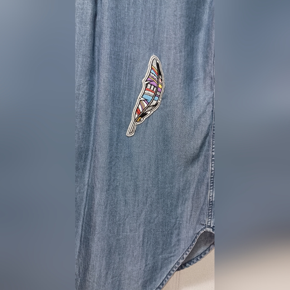 Rails Carter Patchwork Long Sleeve Button Down To… - image 6